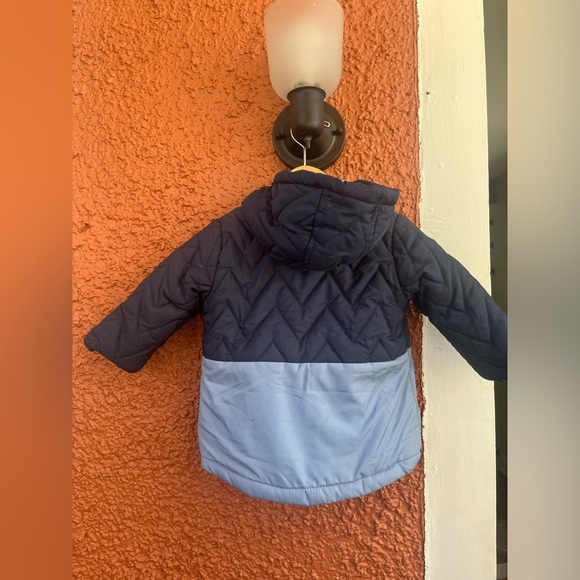 Perry Ellis Boy Quilted Jacket Coat 12 Months Blue Puffer Winter Jacket - Picture 5 of 8